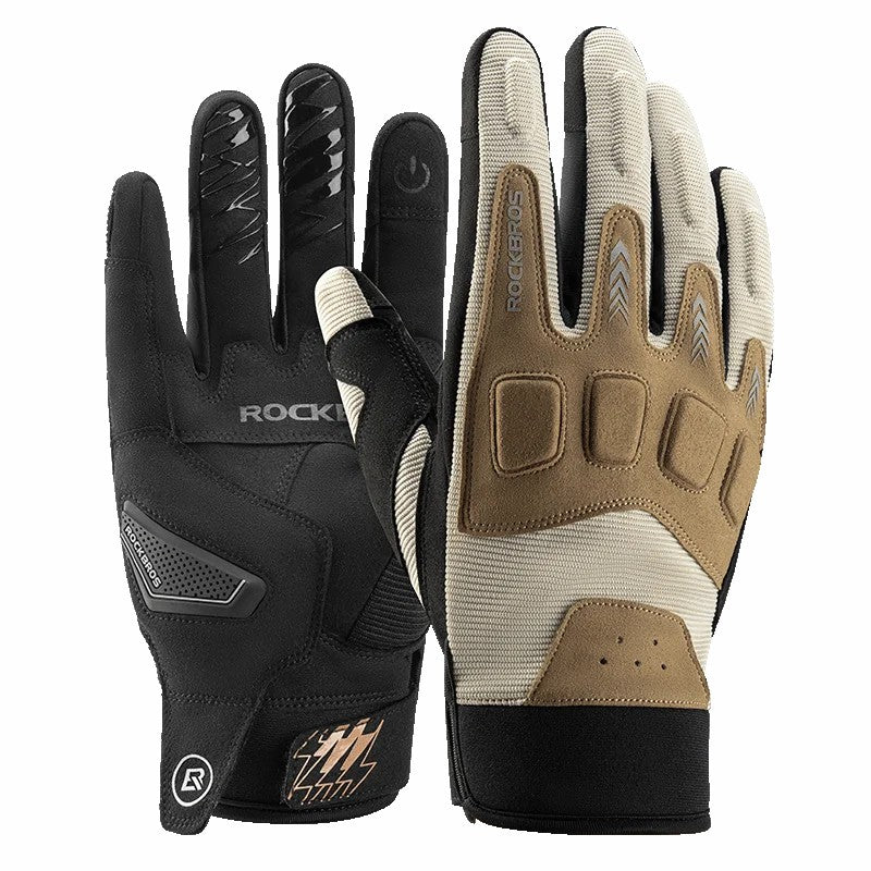 ROCKBROS MT016 1 Pair Outdoor Cycling Protection Gloves Touch Screen Full Finger Gloves ROCKBROS MT016 1 Pair Outdoor Cycling Protection Gloves Touch Screen Full Finger Gloves